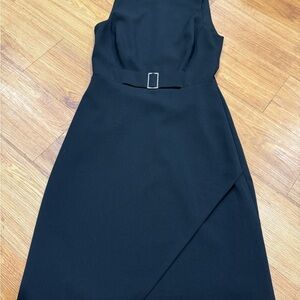 White House Black Market Blue One Shoulder Sheath Dress